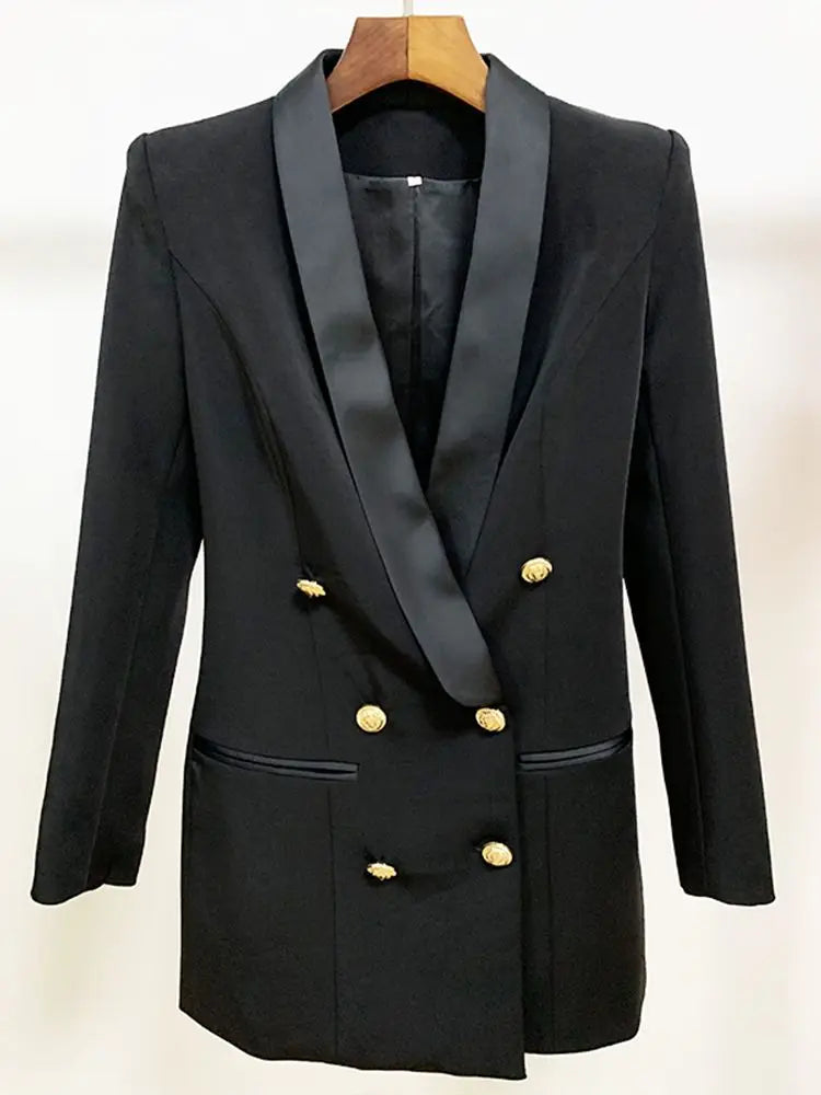 Exclusive Designer Blazer for Women with Lion Buttons