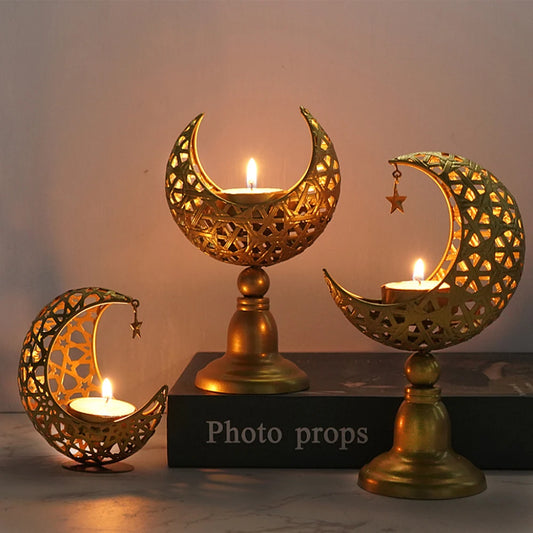 Candle holder Moon shape