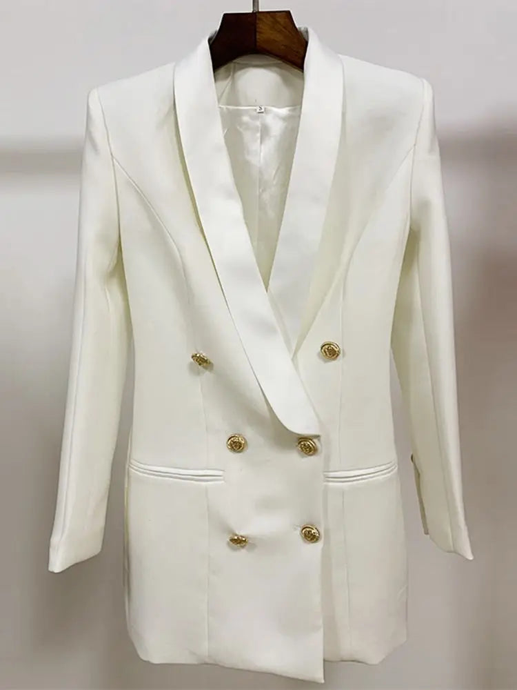 Exclusive Designer Blazer for Women with Lion Buttons