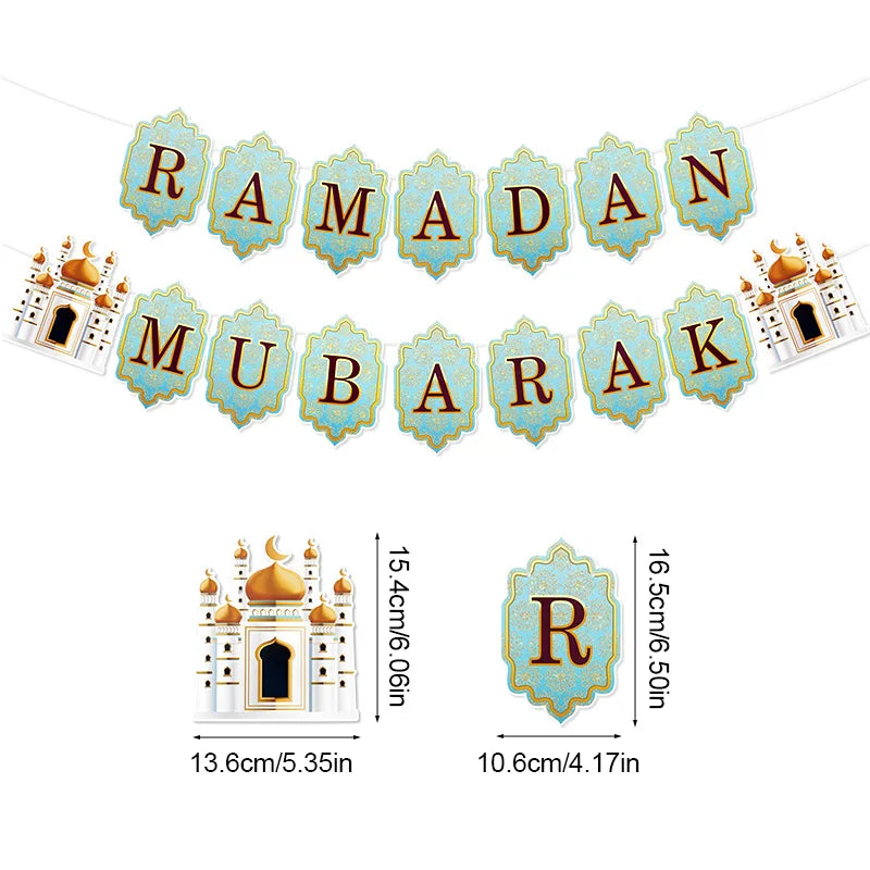 Ramadan & Eid Mubarak Girlang – Festlig Dekoration