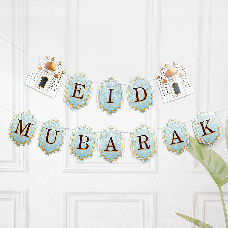 Ramadan & Eid Mubarak Girlang – Festlig Dekoration