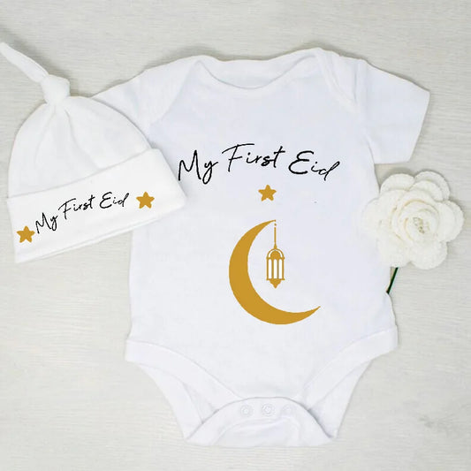 Min första Eid - onesie set med mössa - 100% Bomull