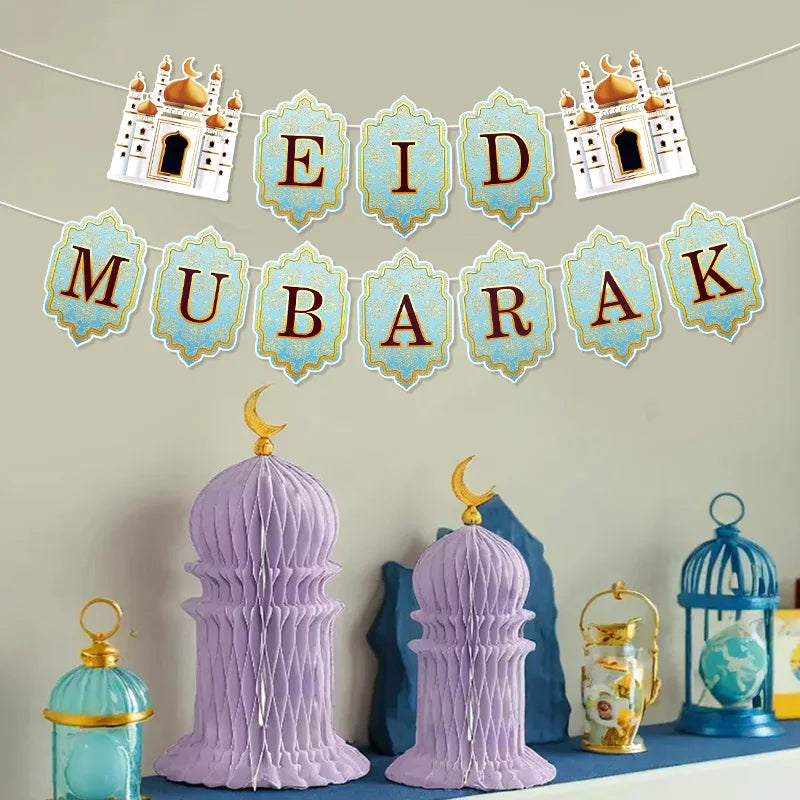 Ramadan & Eid Mubarak Girlang – Festlig Dekoration